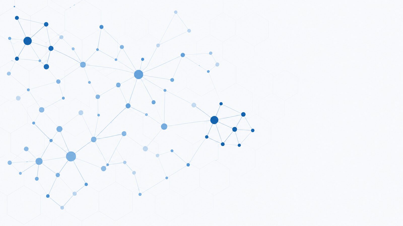 Sparse network graph over a hexagonal grid